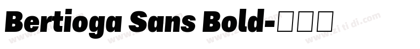Bertioga Sans Bold字体转换